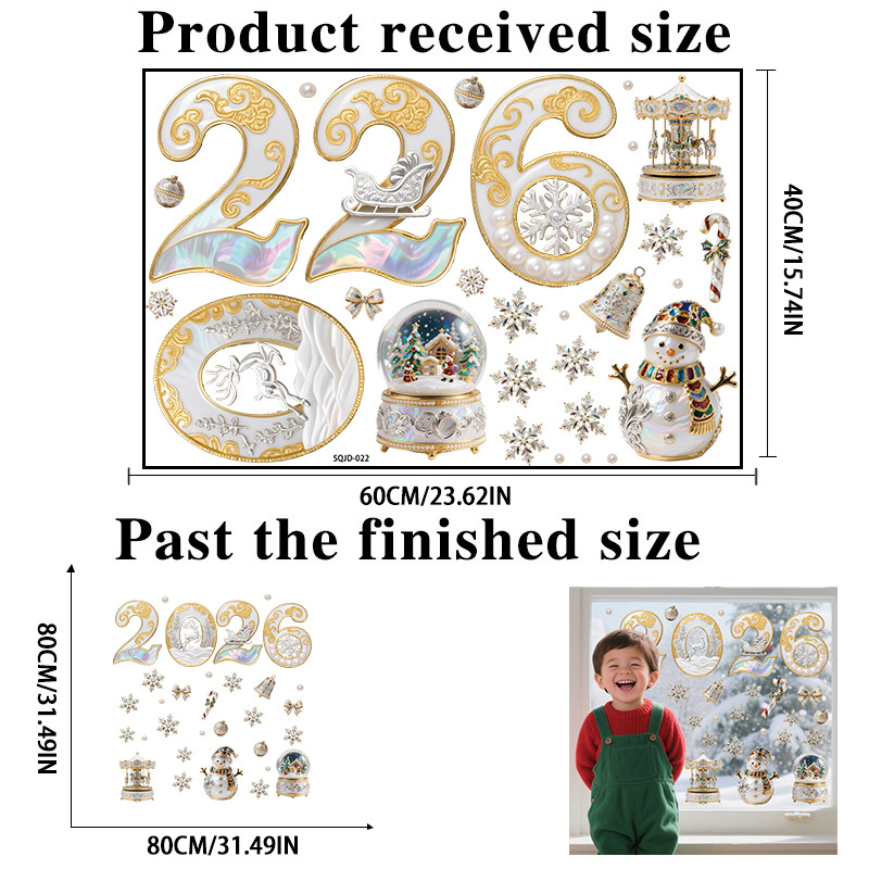 2026 Christmas 3D Stickers
