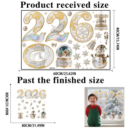 2026 Christmas 3D Stickers