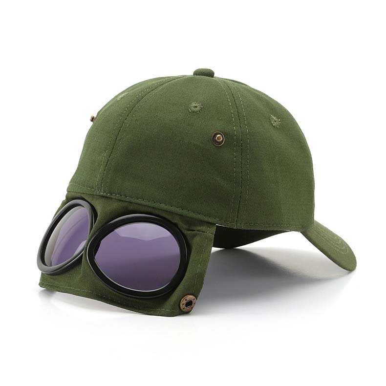 Aviator sunglasses baseball cap