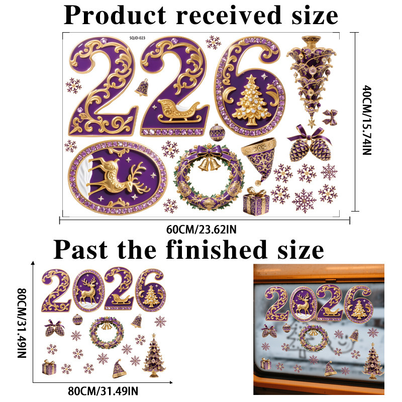 2026 Christmas 3D Stickers