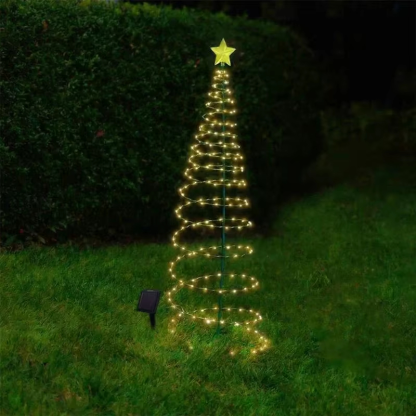 Solar Christmas Tree Garden String Lights 