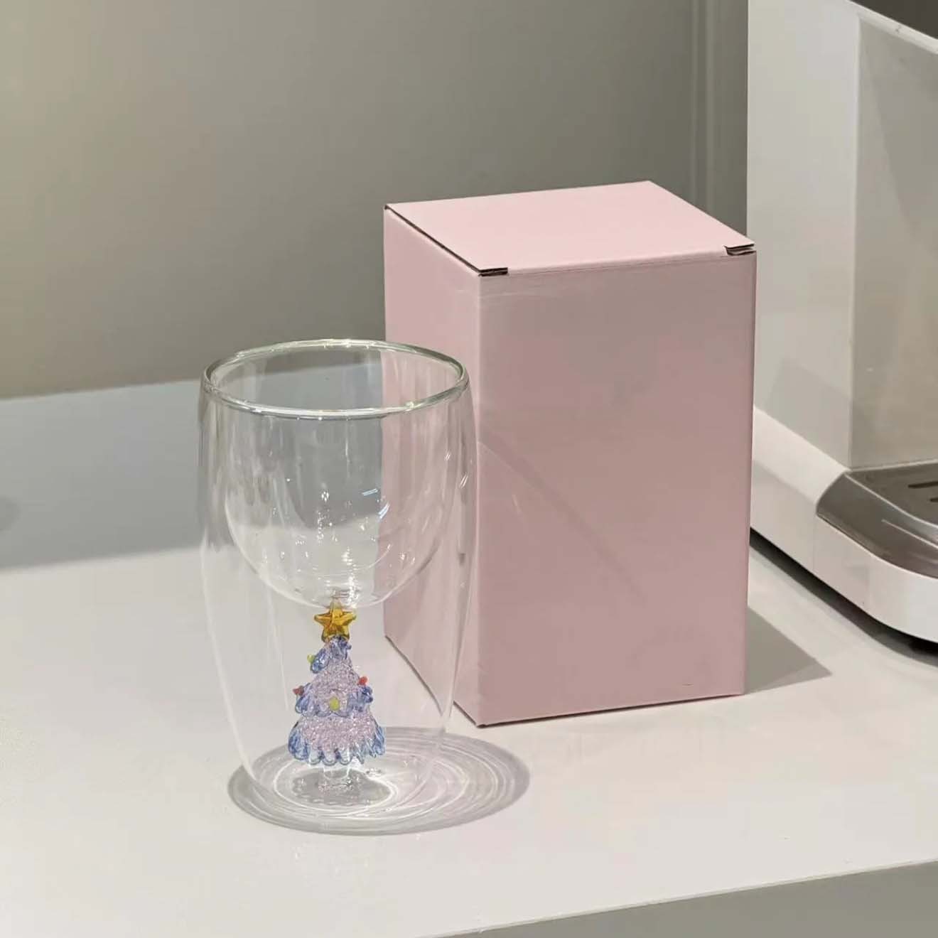 Gilded Christmas Tree Double-Layer Mug