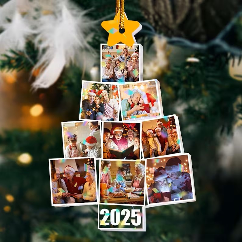 Customized Photo Christmas Tree Decorations