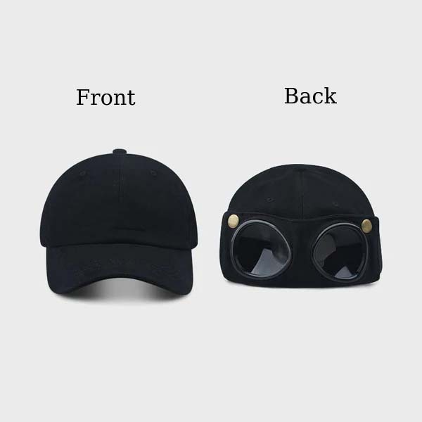 Aviator sunglasses baseball cap
