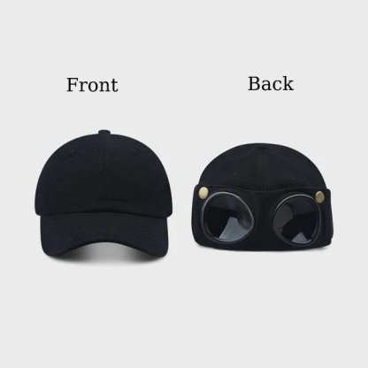 Aviator sunglasses baseball cap