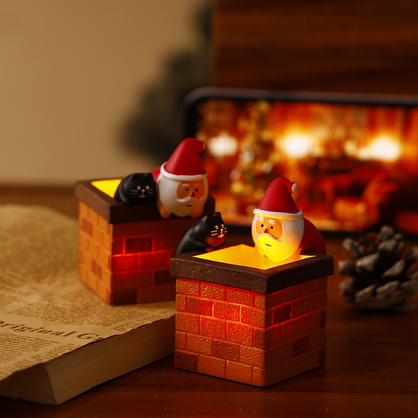 Santa Claus Chimney Night Light
