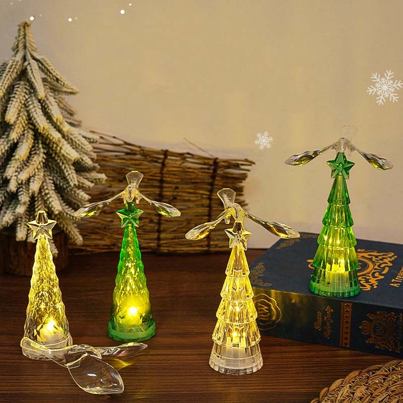 Crystal Bird Christmas Tree Night Light