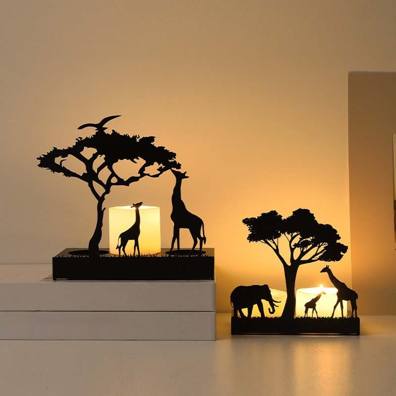 Animal-shaped tea candle holder