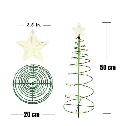 Solar Christmas Tree Garden String Lights 