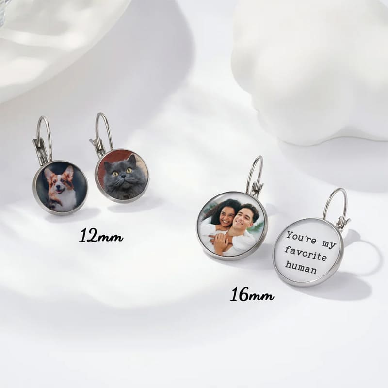 Personalized pendant earrings