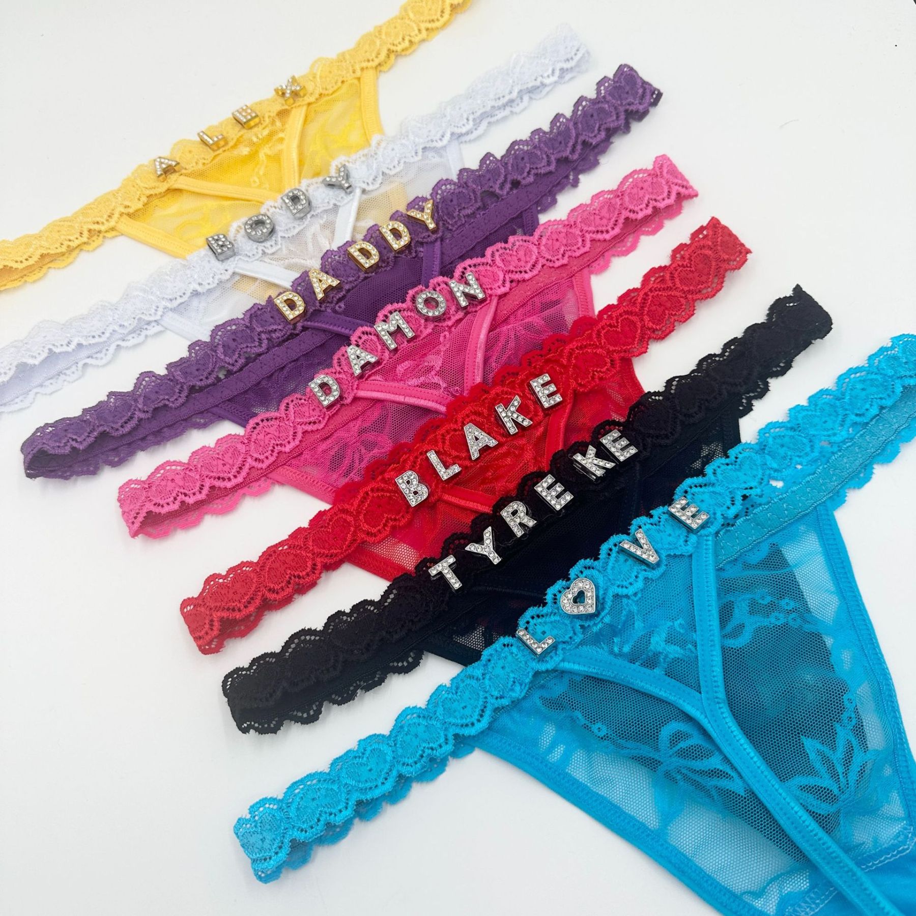 DIY Alphabet Thongs