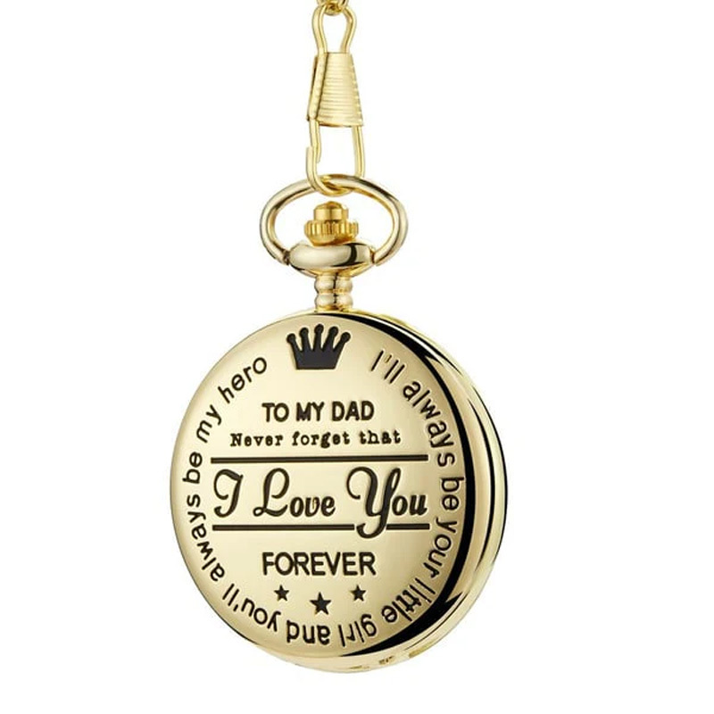 "To my son/daughter/father" Quartz Pocket Watch