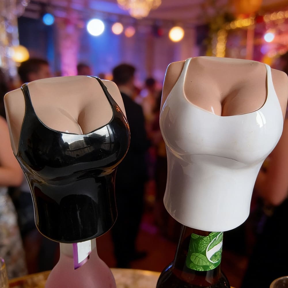 Beautiful model-shaped automatic press-type bottle opener