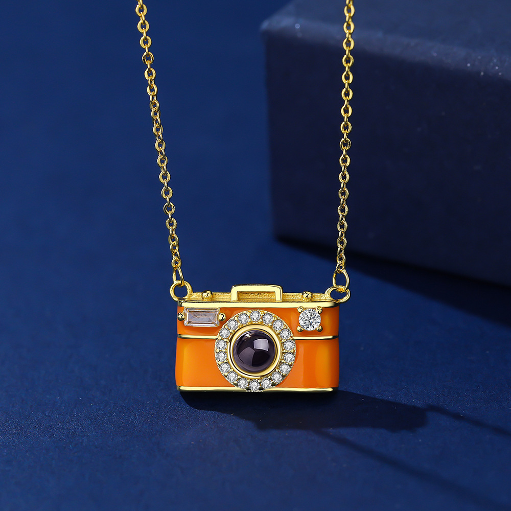 Camera Projection Necklace