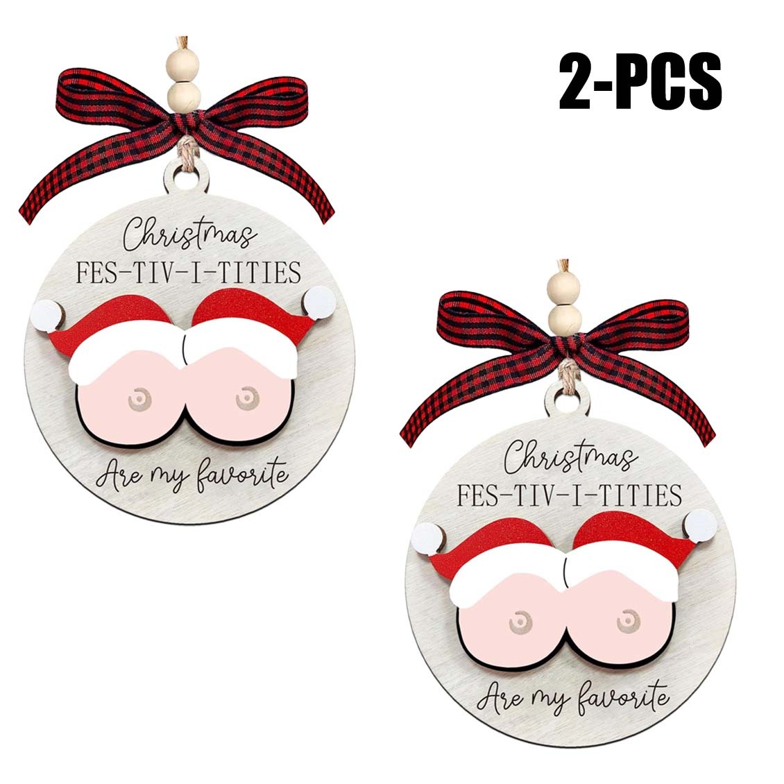 Christmas wooden ornaments