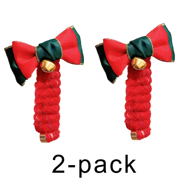 Christmas coil hair tie