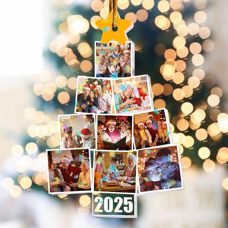 Customized Photo Christmas Tree Decorations