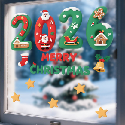 2026 Christmas 3D Stickers