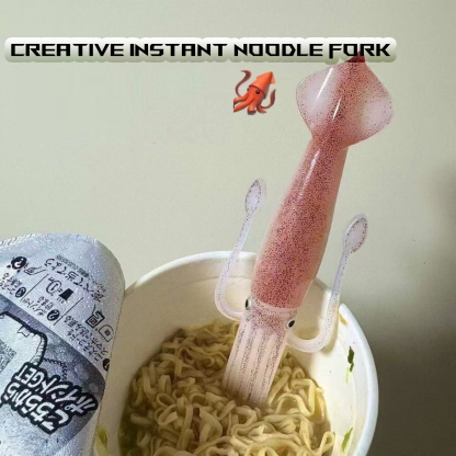 Creative instant noodle fork