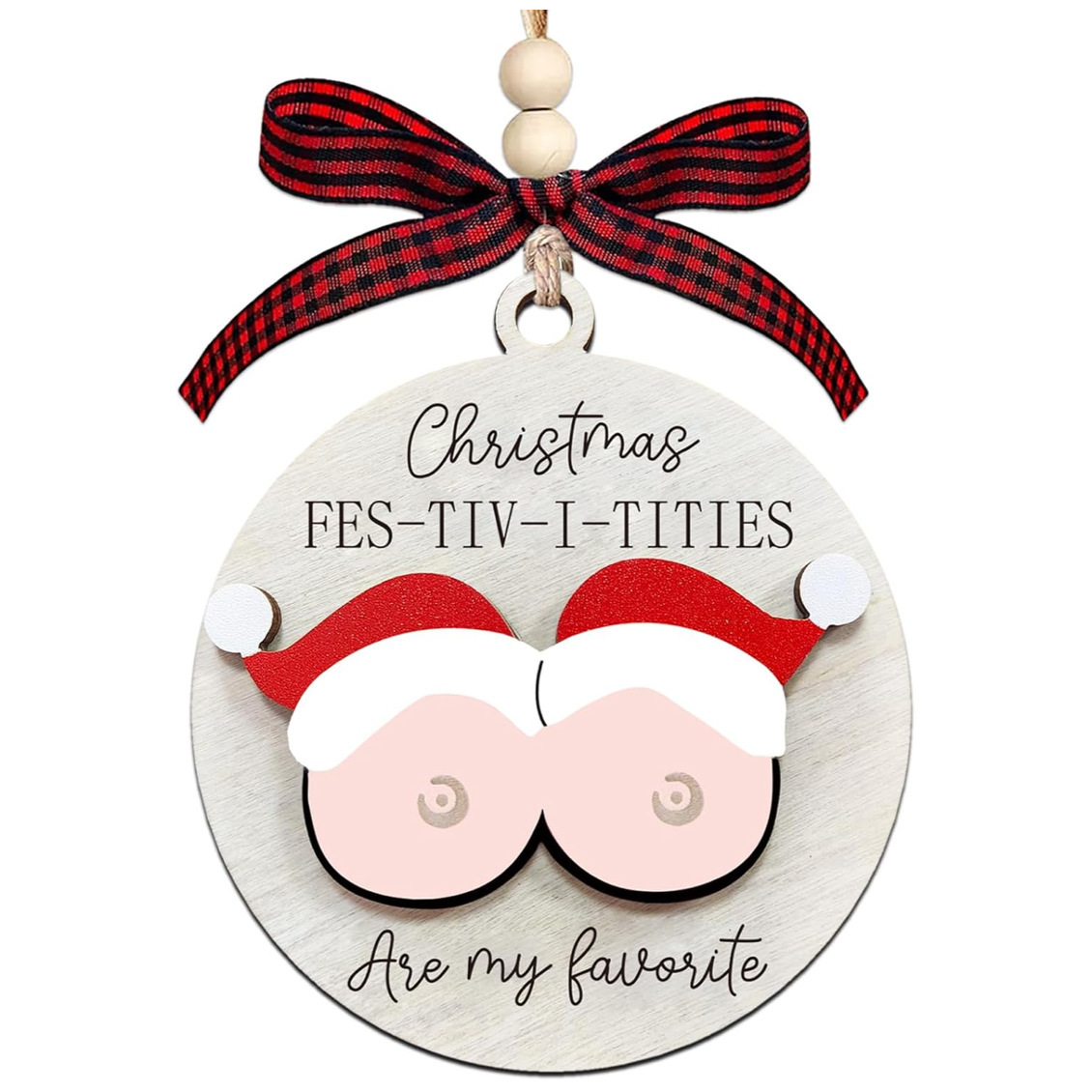 Christmas wooden ornaments