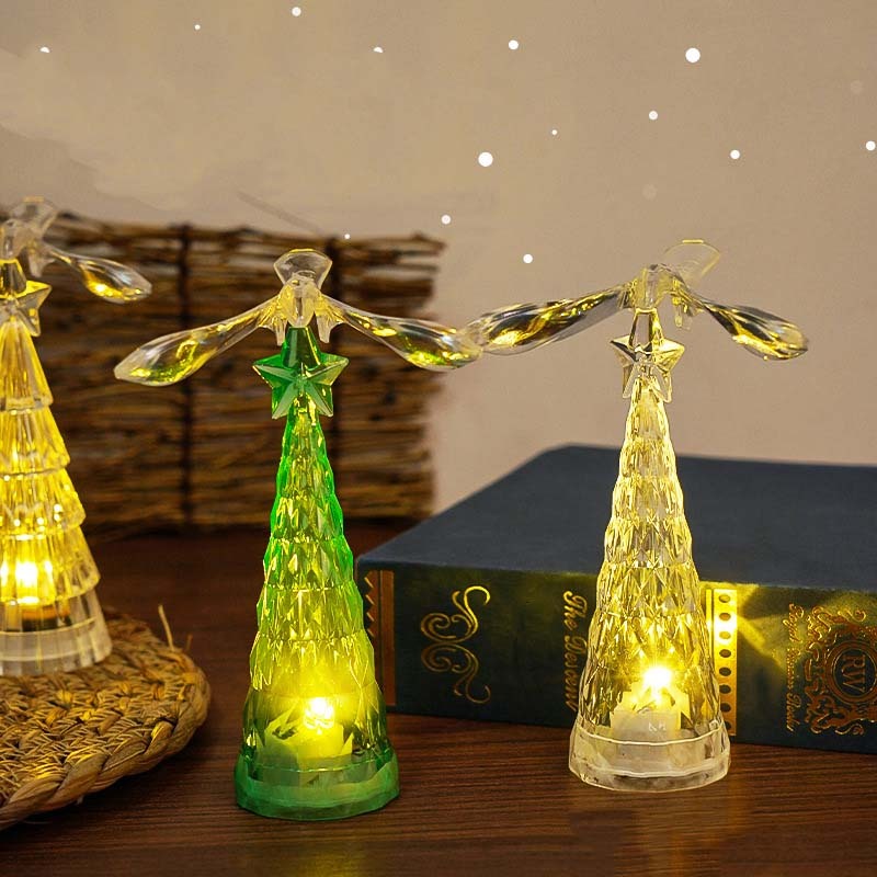 Crystal Bird Christmas Tree Night Light