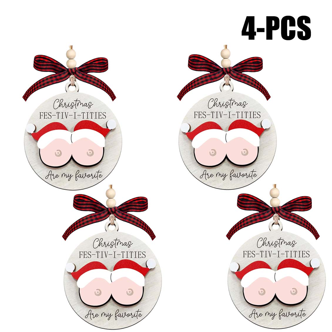 Christmas wooden ornaments