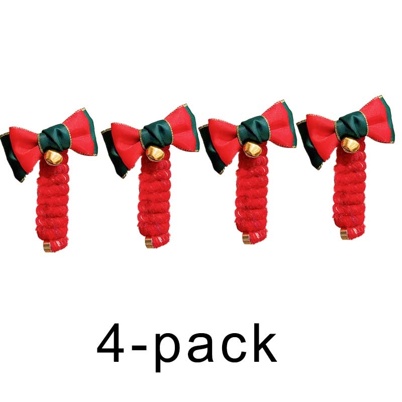 Christmas coil hair tie