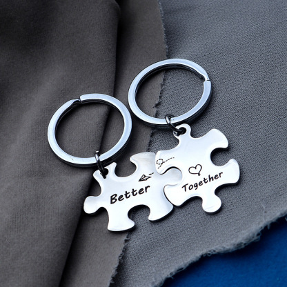 Jigsaw Puzzle Keychain