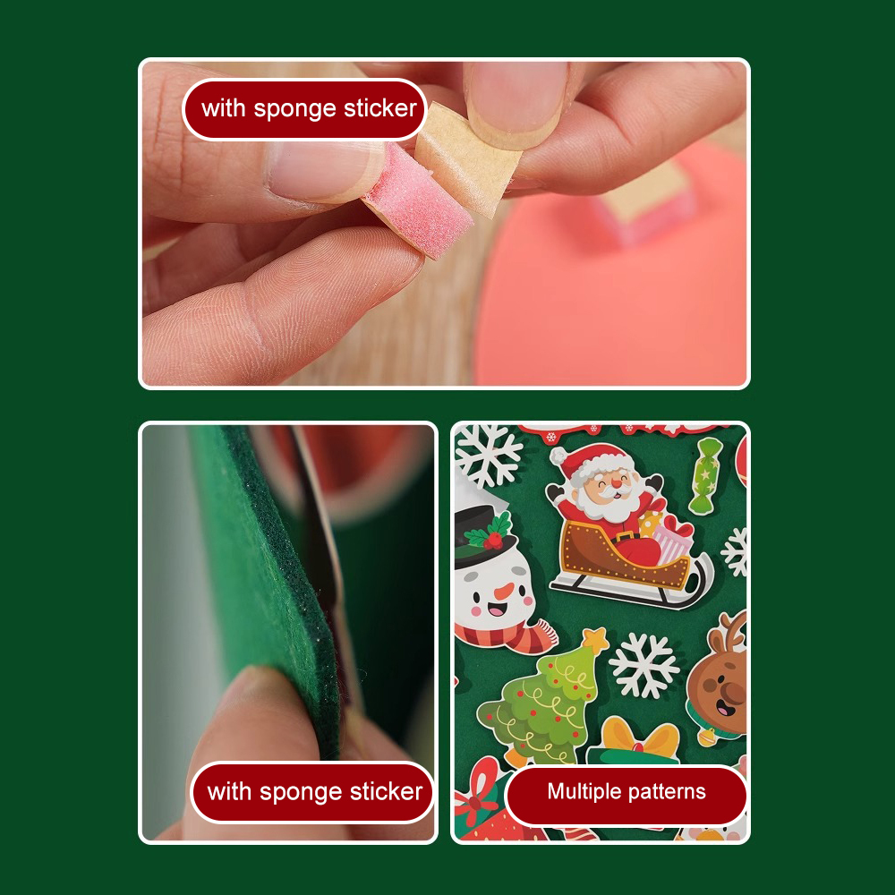 DIY Christmas Tree Felt Ornament Material Kit