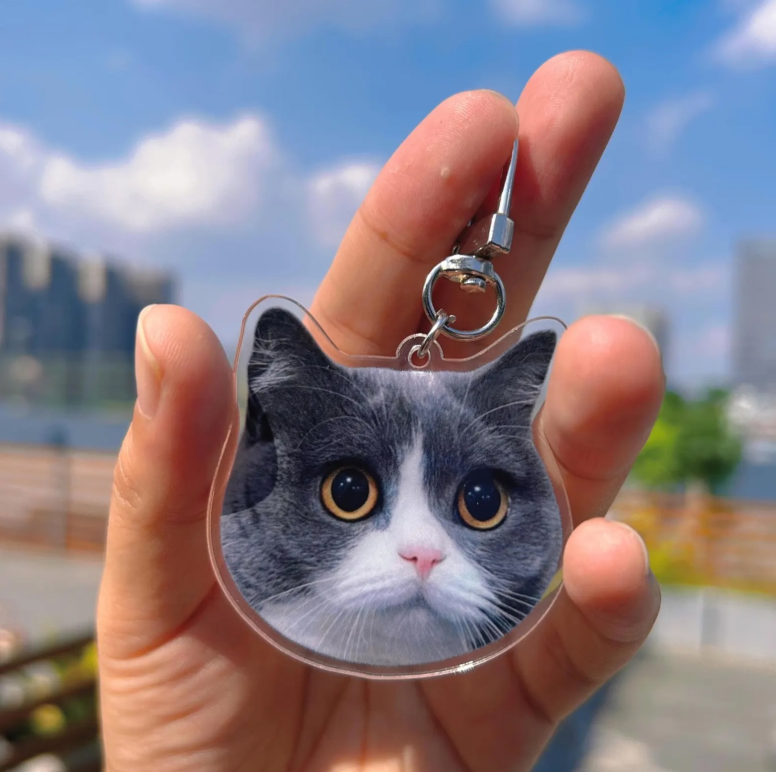 Pet Portrait Keychain