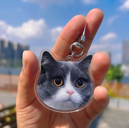 Pet Portrait Keychain