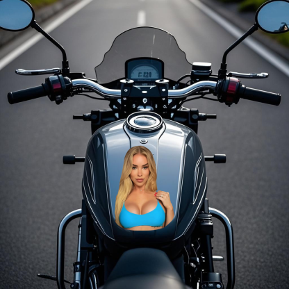 Motorcycle rider crotch protection pad