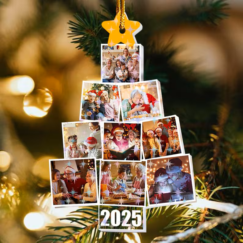 Customized Photo Christmas Tree Decorations