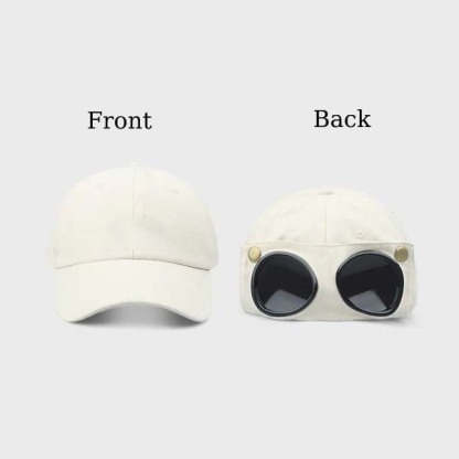 Aviator sunglasses baseball cap