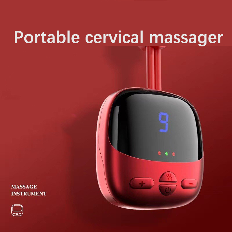 Neck-hanging neck massager