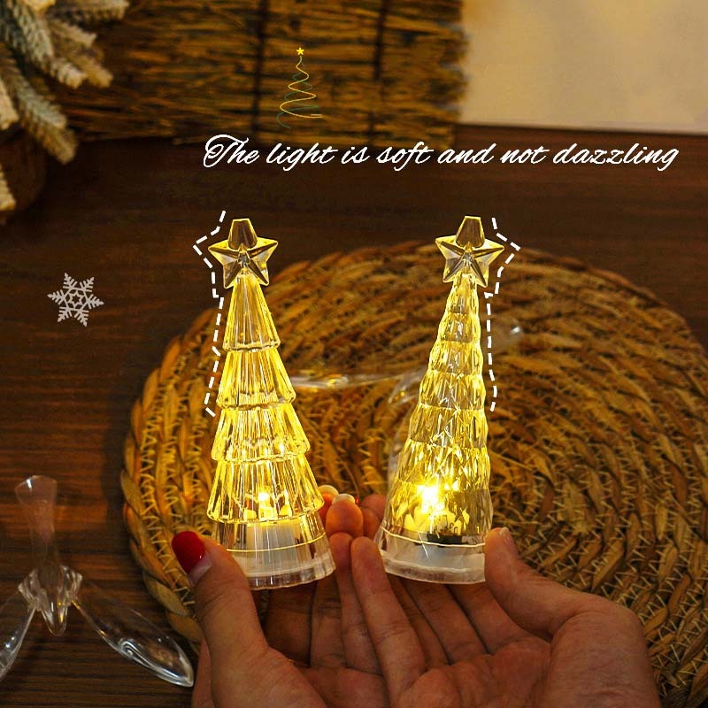 Crystal Bird Christmas Tree Night Light