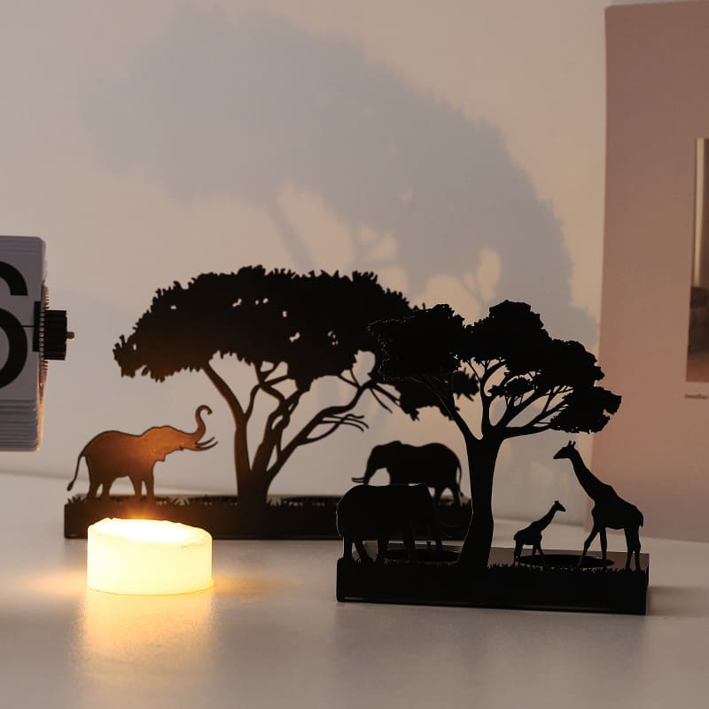 Animal-shaped tea candle holder