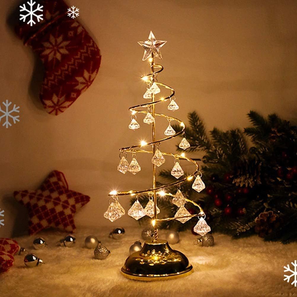  LED Crystal Diamond Christmas Tree Lights 