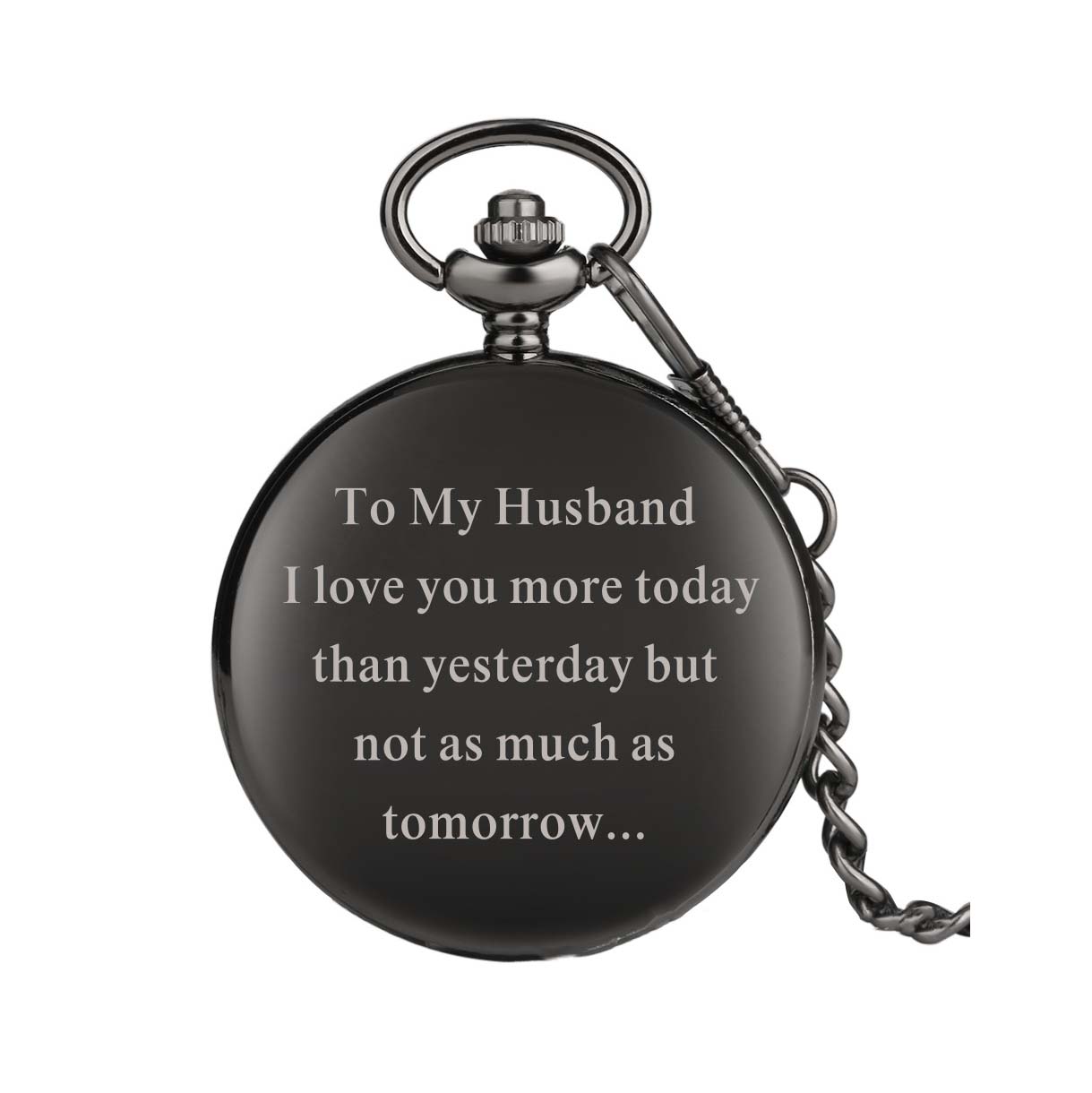 Laser-engraved pocket watch