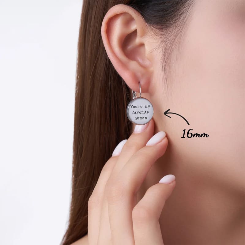 Personalized pendant earrings