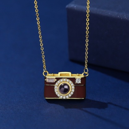 Camera Projection Necklace
