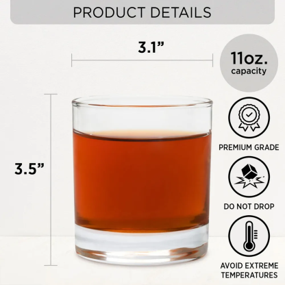 Thanks For Being My Brother - Personalized Custom Whiskey Glass