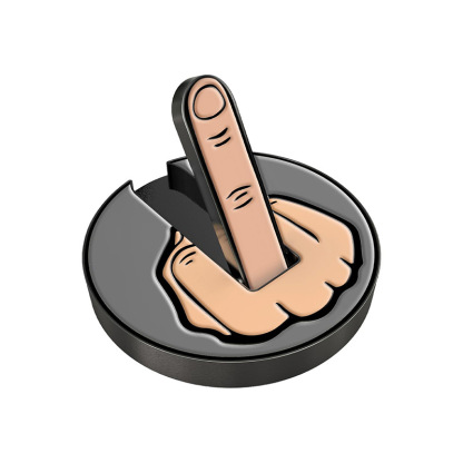 Funny Middle Finger Golf Ball Marker