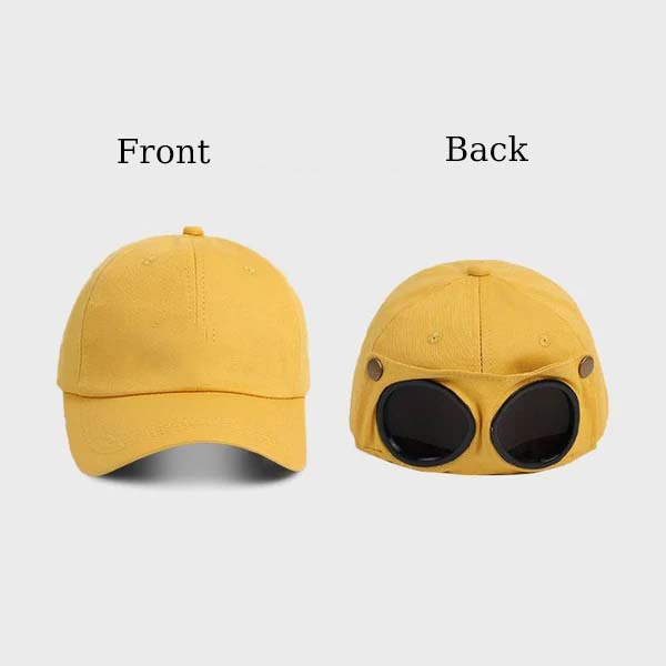 Aviator sunglasses baseball cap