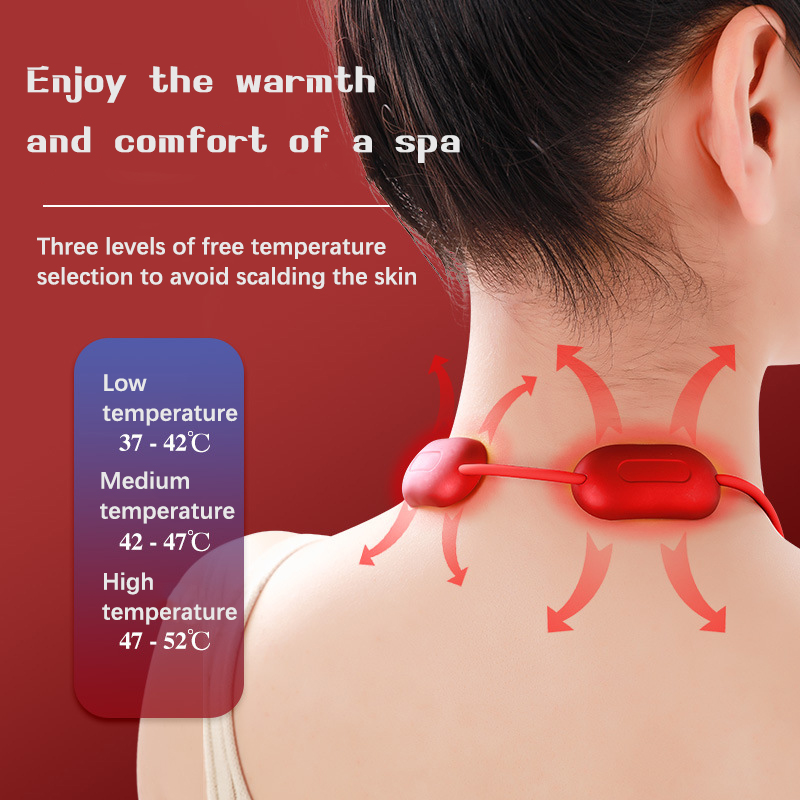 Neck-hanging neck massager