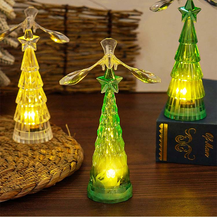 Crystal Bird Christmas Tree Night Light