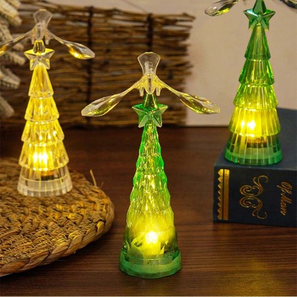 Crystal Bird Christmas Tree Night Light