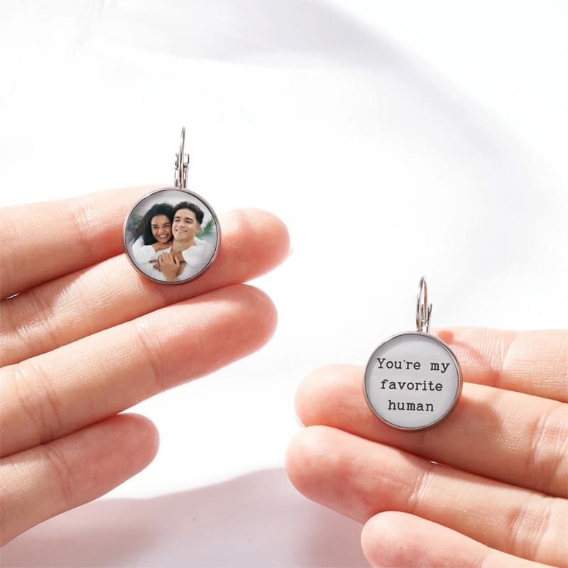 Personalized pendant earrings