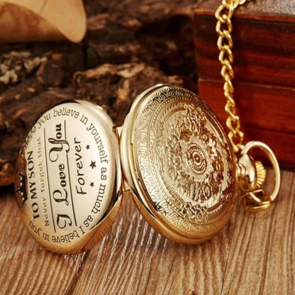 "To my son/daughter/father" Quartz Pocket Watch