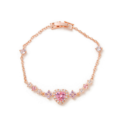 Butterfly Heart Diamond Bracelet